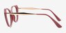 Vogue Eyewear VO5522 Red Purple PlasticEyeglass Frames from EyeBuyDirect, Side View