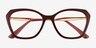 Vogue Eyewear VO5522 Red Purple PlasticEyeglass Frames from EyeBuyDirect, Closed View