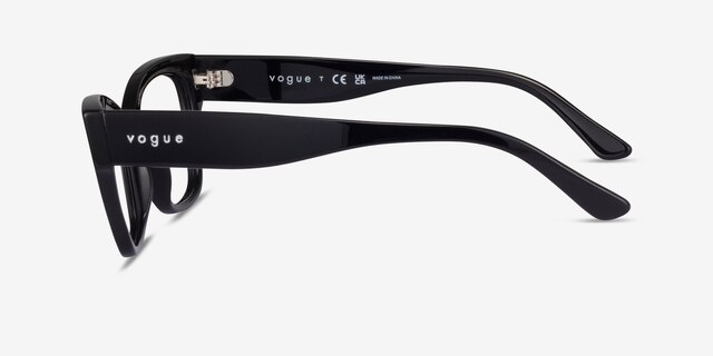 Vogue Eyewear VO5523 Shiny Black AcetateEyeglass Frames from EyeBuyDirect, Side View