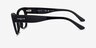 Vogue Eyewear VO5523 Shiny Black AcetateEyeglass Frames from EyeBuyDirect, Side View