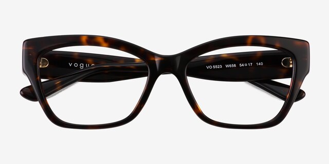 Vogue Eyewear VO5523 Dark Tortoise AcetateEyeglass Frames from EyeBuyDirect, Closed View