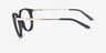 Oakley Bmng Satin Black PlasticEyeglass Frames from EyeBuyDirect, Side View