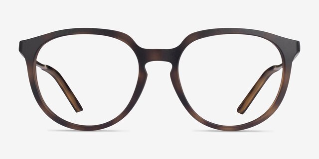 Oakley Bmng Satin Brown Tortoise PlasticEyeglass Frames from EyeBuyDirect, Front View