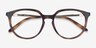 Oakley Bmng Satin Brown Tortoise PlasticEyeglass Frames from EyeBuyDirect, Closed View