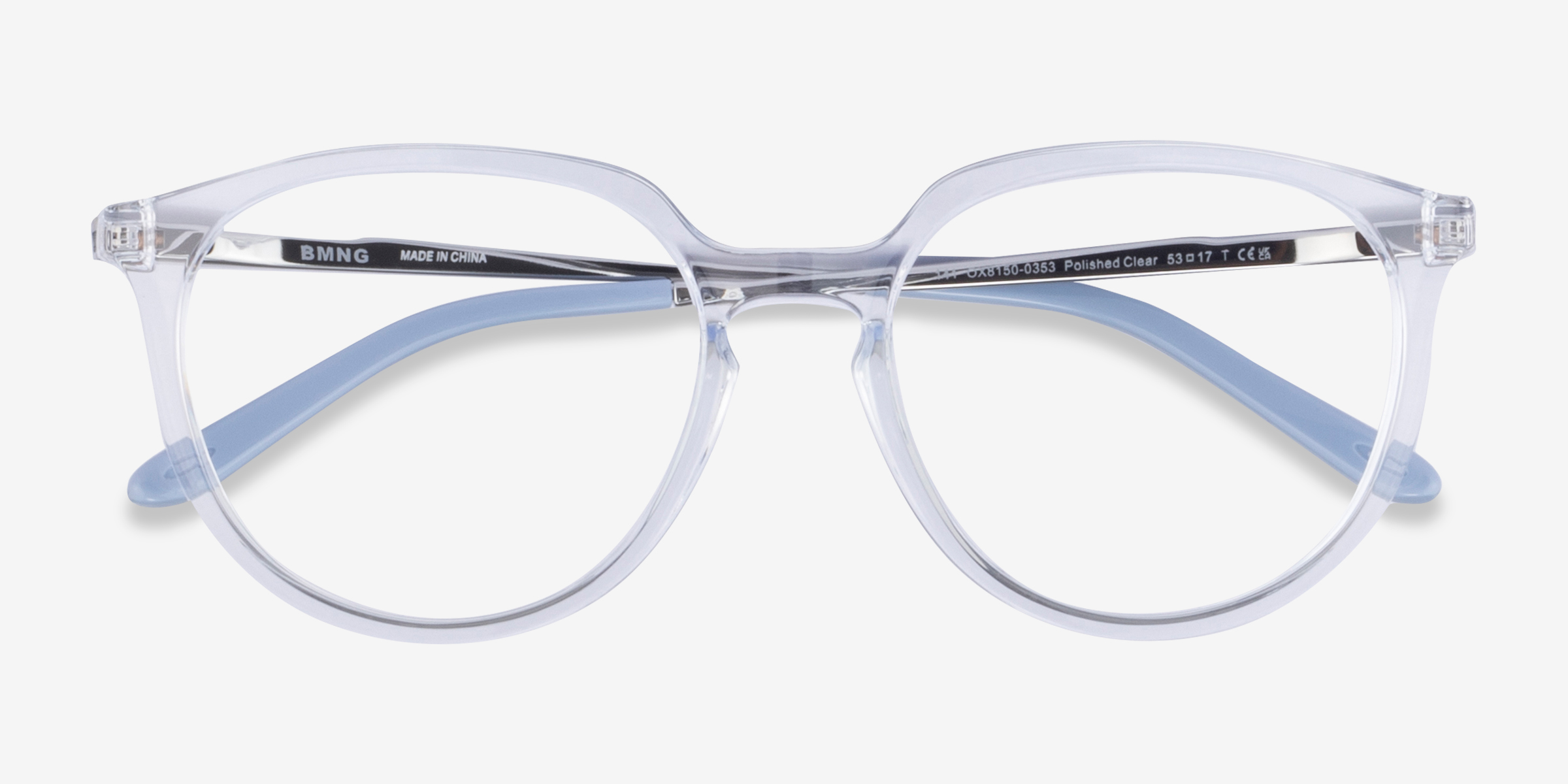 Oakley Bmng - Round Polished Clear Frame Eyeglasses | Eyebuydirect