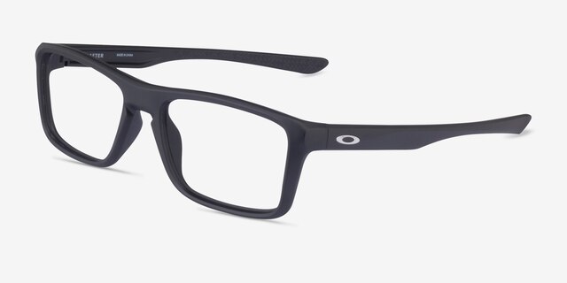 Oakley Rafter Satin Black PlasticEyeglass Frames from EyeBuyDirect, Angle View