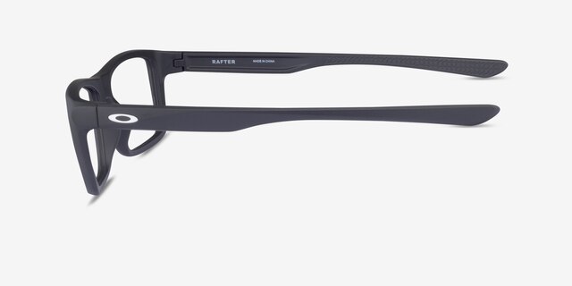 Oakley Rafter Satin Black PlasticEyeglass Frames from EyeBuyDirect, Side View