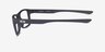 Oakley Rafter Satin Black PlasticEyeglass Frames from EyeBuyDirect, Side View