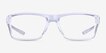 Oakley Rafter Polished Clear PlasticEyeglass Frames from EyeBuyDirect, Front View