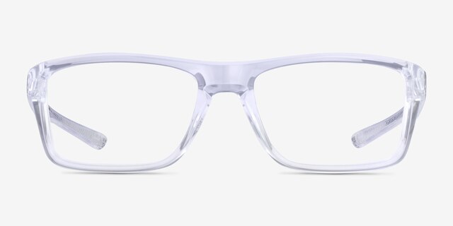 Oakley Rafter Polished Clear PlasticEyeglass Frames from EyeBuyDirect, Front View