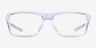 Oakley Rafter Polished Clear PlasticEyeglass Frames from EyeBuyDirect, Front View