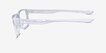 Oakley Rafter Polished Clear PlasticEyeglass Frames from EyeBuyDirect, Side View