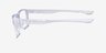Oakley Rafter Polished Clear PlasticEyeglass Frames from EyeBuyDirect, Side View