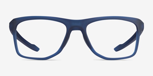 Oakley Knolls Satin Blue PlasticEyeglass Frames from EyeBuyDirect, Front View