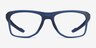 Oakley Knolls Satin Blue PlasticEyeglass Frames from EyeBuyDirect, Front View