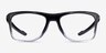 Oakley Knolls Polished Black PlasticEyeglass Frames from EyeBuyDirect, Front View