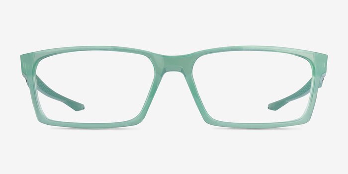 Oakley Overhead Transparent Green Plastic Eyeglass Frames from EyeBuyDirect