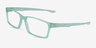 Oakley Overhead Transparent Green PlasticEyeglass Frames from EyeBuyDirect, Angle View