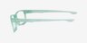 Oakley Overhead Transparent Green PlasticEyeglass Frames from EyeBuyDirect, Side View