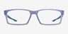 Oakley Overhead Matte Gray PlasticEyeglass Frames from EyeBuyDirect, Front View