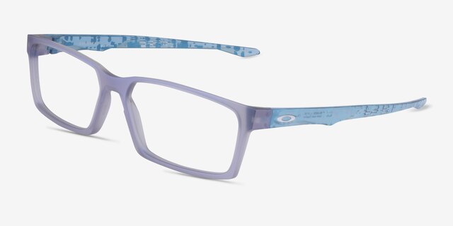 Oakley Overhead Matte Gray PlasticEyeglass Frames from EyeBuyDirect, Angle View