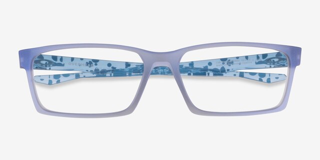 Oakley Overhead Matte Gray PlasticEyeglass Frames from EyeBuyDirect, Closed View