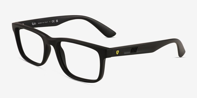 Ray-Ban RB7232M Matte Black PlasticEyeglass Frames from EyeBuyDirect, Angle View