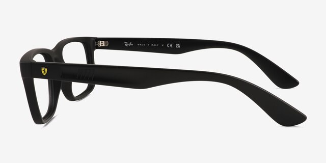 Ray-Ban RB7232M Matte Black PlasticEyeglass Frames from EyeBuyDirect, Side View