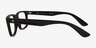 Ray-Ban RB7232M Matte Black PlasticEyeglass Frames from EyeBuyDirect, Side View