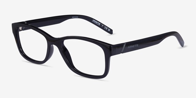 ARNETTE Momochi Shiny Black PlasticEyeglass Frames from EyeBuyDirect, Angle View