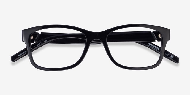ARNETTE Momochi Shiny Black PlasticEyeglass Frames from EyeBuyDirect, Closed View