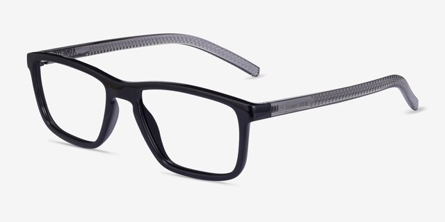 ARNETTE Cocoon Shiny Black PlasticEyeglass Frames from EyeBuyDirect, Angle View
