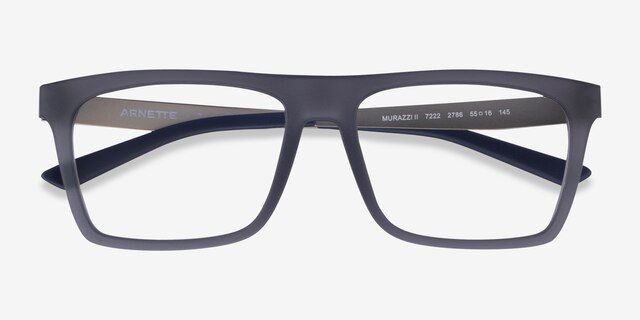 ARNETTE Murazzi Ii Matte Gray PlasticEyeglass Frames from EyeBuyDirect, Closed View