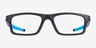 Oakley Crosslink Satin Black PlasticEyeglass Frames from EyeBuyDirect, Front View