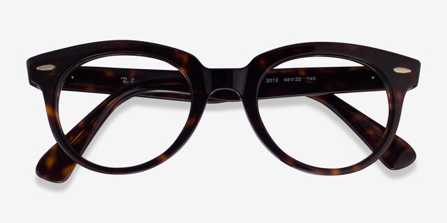 Ray-Ban RB2199V Orion Dark Tortoise AcetateEyeglass Frames from EyeBuyDirect, Closed View