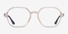 Ray-Ban RB4361V Clear Brown PlasticEyeglass Frames from EyeBuyDirect, Front View