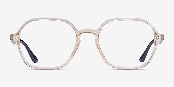 Ray-Ban RB4361V Clear Brown Plastic Eyeglass Frames