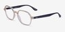 Ray-Ban RB4361V Clear Brown PlasticEyeglass Frames from EyeBuyDirect, Angle View
