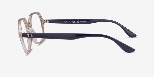 Ray-Ban RB4361V Clear Brown PlasticEyeglass Frames from EyeBuyDirect, Side View