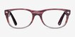 Ray-Ban RB5184 Wayfarer Clear Striped Purple AcetateEyeglass Frames from EyeBuyDirect, Front View