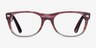 Ray-Ban RB5184 Wayfarer Clear Striped Purple AcetateEyeglass Frames from EyeBuyDirect, Front View