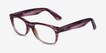 Ray-Ban RB5184 Wayfarer Clear Striped Purple AcetateEyeglass Frames from EyeBuyDirect, Angle View