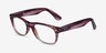 Ray-Ban RB5184 Wayfarer Clear Striped Purple AcetateEyeglass Frames from EyeBuyDirect, Angle View