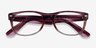 Ray-Ban RB5184 Wayfarer Clear Striped Purple AcetateEyeglass Frames from EyeBuyDirect, Closed View
