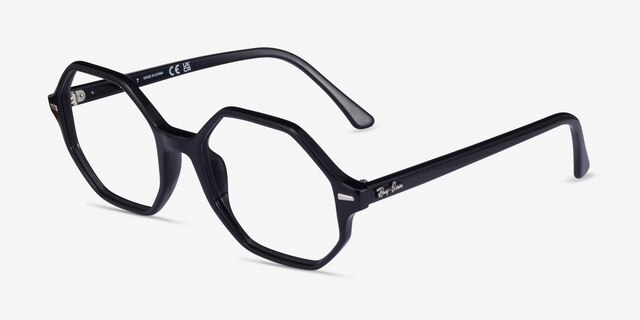 Ray-Ban RB5472 Britt Noir AcétateMontures de lunettes de vue d'EyeBuyDirect, Vue d'Angle