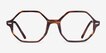 Ray-Ban RB5472 Britt Striped Tortoise AcetateEyeglass Frames from EyeBuyDirect, Front View