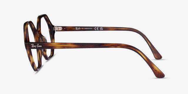 Ray-Ban RB5472 Britt Striped Tortoise AcetateEyeglass Frames from EyeBuyDirect, Side View