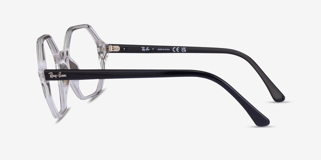 Ray-Ban RB5472 Britt Clear AcetateEyeglass Frames from EyeBuyDirect, Side View