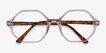 Ray-Ban RB5472 Britt Transparent Light Brown AcetateEyeglass Frames from EyeBuyDirect, Closed View
