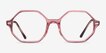 Ray-Ban RB5472 Britt Transparent Pink AcetateEyeglass Frames from EyeBuyDirect, Front View